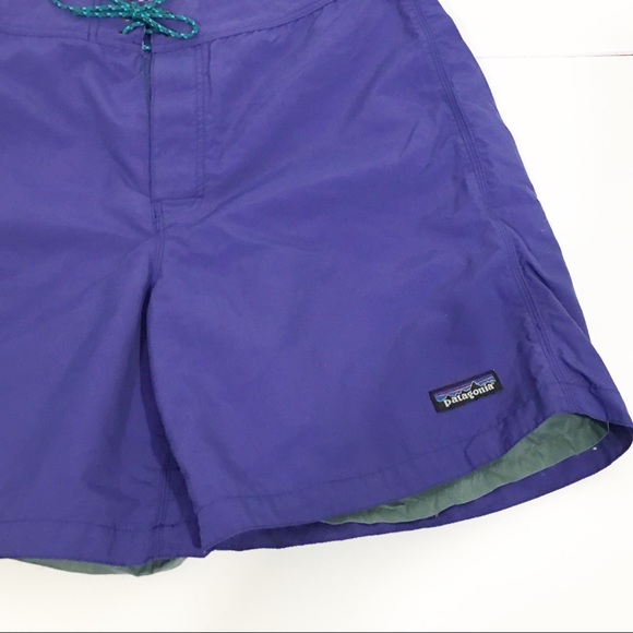 Vintage Patagonia Purple Board Shorts Size 32 - Picture 2 of 5
